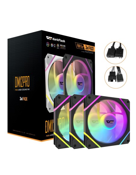 DF-DM12 PRO 3IN1-B-ES1 sistema de refrigeración para ordenador Carcasa del ordenador Refrigerador de aire 12 cm