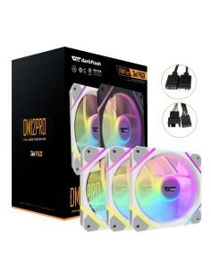 DF-DM12 PRO 3IN1-W-ES1 sistema de refrigeración para ordenador Carcasa del ordenador Refrigerador de aire 12 cm Blanco