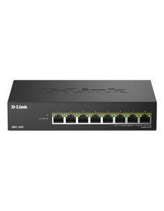 DMS-108P/E switch No administrado 2.5G Ethernet (100/1000/2500) Energía sobre Ethernet (PoE) Negro