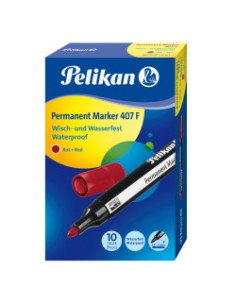 947671 marcador permanente Punta redonda Rojo 10 pieza(s)