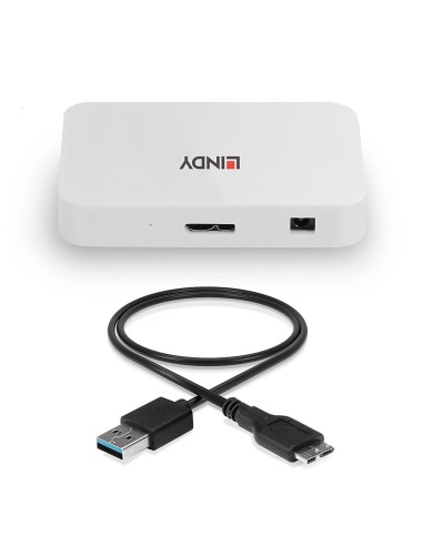 43143 hub de interfaz USB 3.2 Gen 1 (3.1 Gen 1) Type-A 5000 Mbit/s Blanco