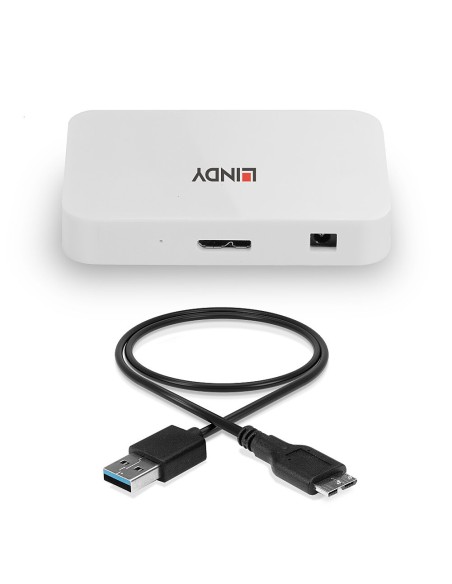 43143 hub de interfaz USB 3.2 Gen 1 (3.1 Gen 1) Type-A 5000 Mbit/s Blanco