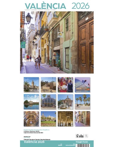 Cal 2026 Pared 16x16 cm Valencia