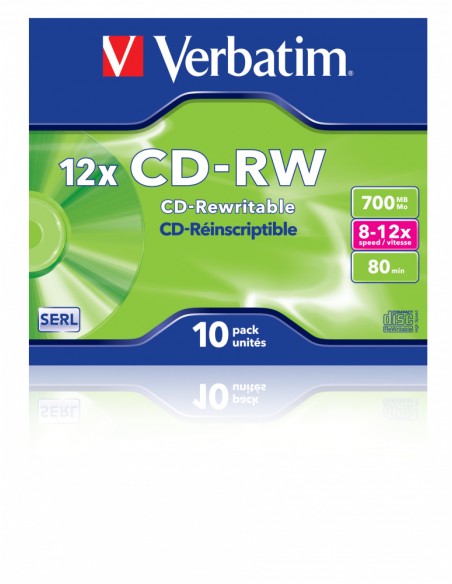 CD-RW 12x 700 MB 10 pieza(s)