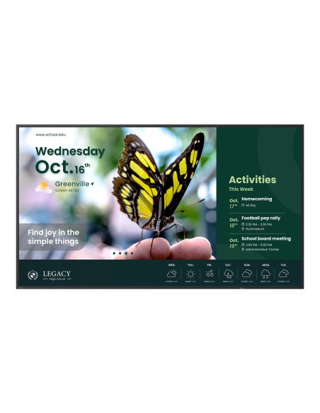 ST4304 Pantalla plana para señalización digital 109,2 cm (43") LCD 350 cd / m² 4K Ultra HD Negro Procesador incorporado Android 