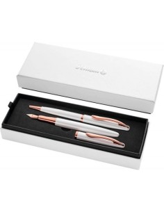 Set boligrafo estilografica jazz noble perla