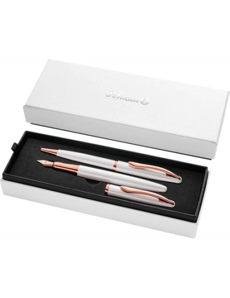 Set boligrafo estilografica jazz noble perla