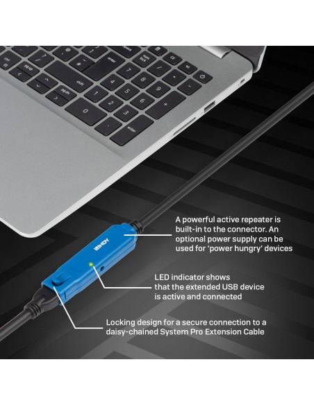 43158 cable USB 8 m USB 3.2 Gen 1 (3.1 Gen 1) USB A Negro