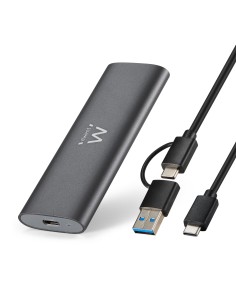 EW7060 caja para disco duro externo Caja externa para unidad de estado sólido (SSD) Gris Oscuro
