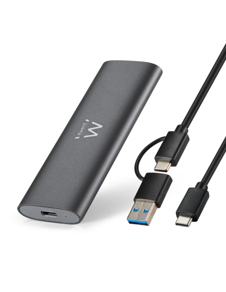 EW7060 caja para disco duro externo Caja externa para unidad de estado sólido (SSD) Gris Oscuro