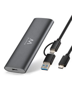 EW7061 caja para disco duro externo Caja externa para unidad de estado sólido (SSD) Gris Oscuro