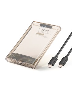 EW7068 caja para disco duro externo Caja externa para unidad de estado sólido (SSD) Transparente 2.5"