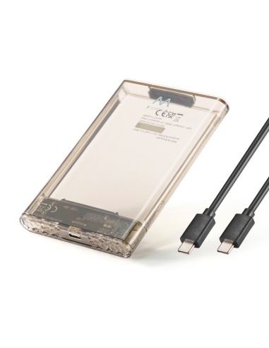 EW7068 caja para disco duro externo Caja externa para unidad de estado sólido (SSD) Transparente 2.5"