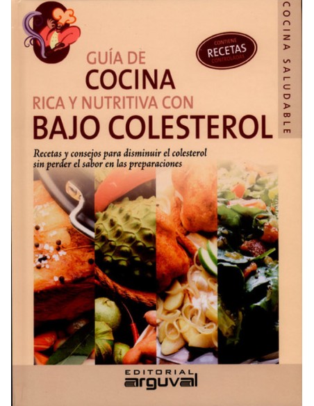 Guia de cocina rica y nutritiva con bajo colesterol