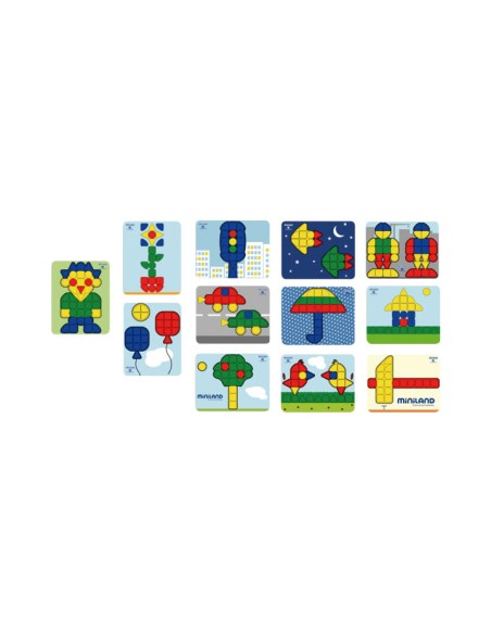 FICHAS SUPERPEGS 12 FICHAS MODELO 38X30 MINILAND