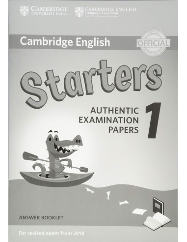 STARTERS 1 ANSWER KEY CAMBRIDGE YOUNG LEARNERS ENGLISH TESTS
