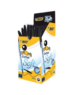Cristal Soft Negro Bolígrafo Medio 1 pieza(s) 951433