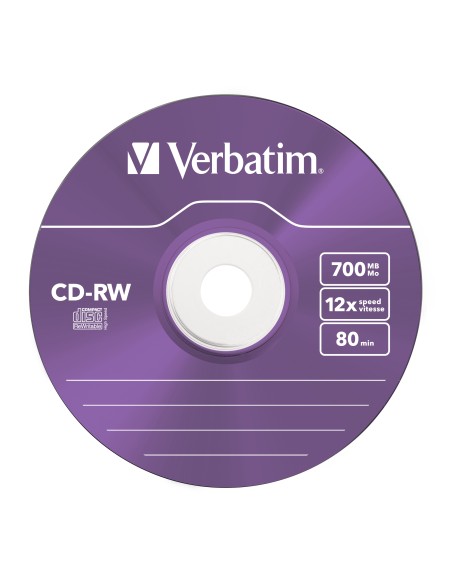 CD-RW Colour 12x 700 MB 5 pieza(s)