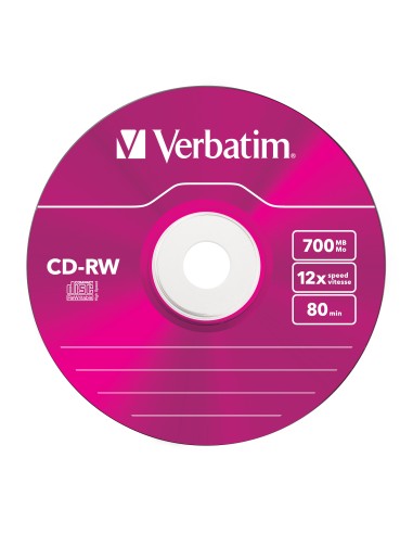 CD-RW Colour 12x 700 MB 5 pieza(s)