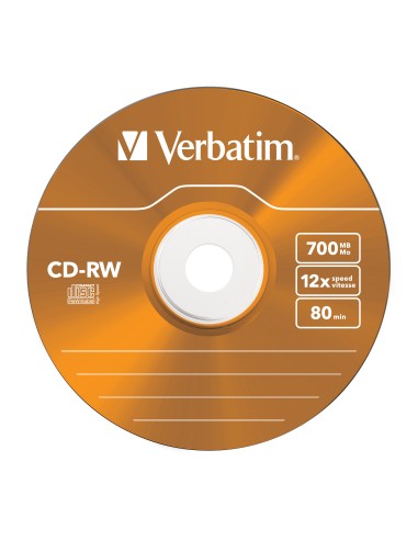 CD-RW Colour 12x 700 MB 5 pieza(s)