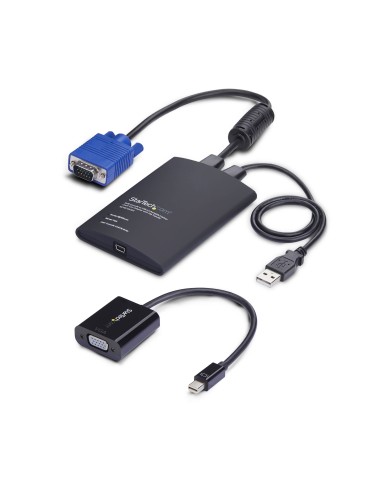 Adaptador Crash Cart USB a VGA/ Mini DisplayPort para Portátil - Consola KVM de Portátil - Transferencia de Ficheros - Captura d