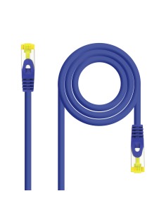 Cable de red latiguillo RJ45 LSZH Cat.6A SFTP AWG26, Azul, 2.0 m