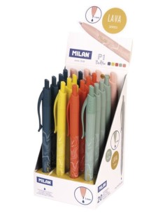 Exp 20 boligrafos p1 lava collection tinta azul