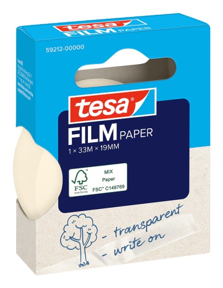 tesafilm PAPER 33 m Papel Transparente 1 pieza(s)