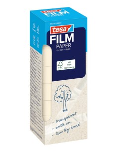 tesafilm PAPER 33 m Papel Transparente 8 pieza(s)