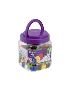 BOTE 100UN CUBOS 2CM ENSARTABLES MINILAND 95210