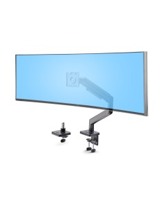 Soporte VESA de Sobremesa para Monitor Curvo de 49" Ultraancho 32:9 - Brazo VESA para Monitor con Grommet/Mordaza - Base VESA - 