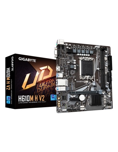H610M H V2 Placa base - Compatible con procesadores Intel Core 14th CPUs, 4+1+1 Hybrid Digital VRM, up to 5600MHz DDR5, 1xPCIe 3