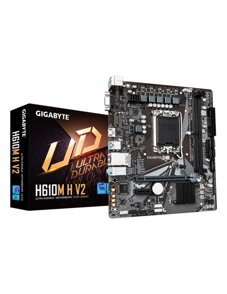 H610M H V2 Placa base - Compatible con procesadores Intel Core 14th CPUs, 4+1+1 Hybrid Digital VRM, up to 5600MHz DDR5, 1xPCIe 3