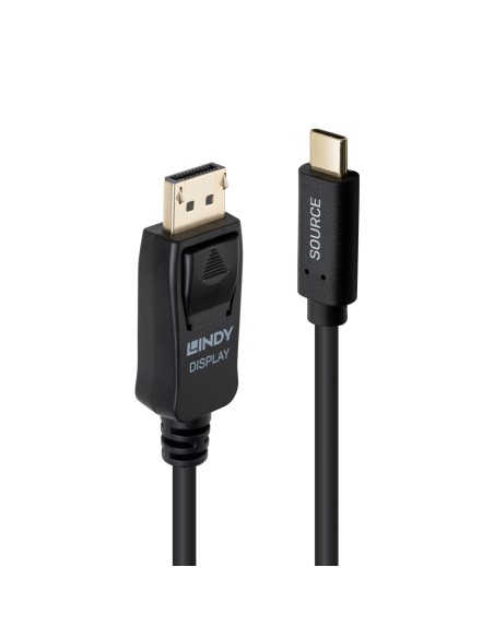 43501 adaptador de cable de vídeo 2 m USB Tipo C DisplayPort Negro