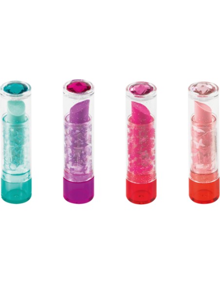 Lipstick goma Azul, Rosa, Rosa, Violeta 4 pieza(s)