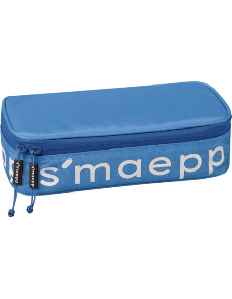 104924033 caja de lápices Estuche suave Nylon Azul, Blanco