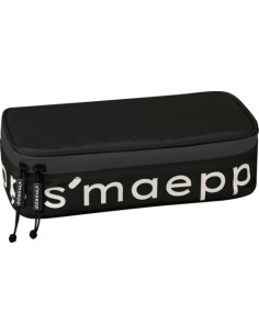 104924090 caja de lápices Estuche suave Nylon Negro, Blanco