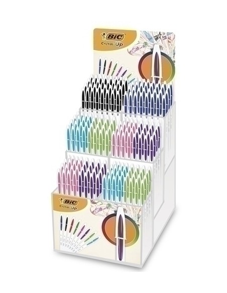 Expositor 180 bolígrafos Cristal Up colores surtidos 958157