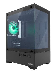 GAMING CAJA MATX GM200 VISION LITE NEGRA USB-C 3.2 GEN1 SIN FTE + 1 VENT. ARGB