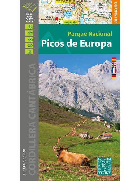 PICOS DE EUROPA PARQUE NACIONAL MAPA CARPETA DESPLEGABLE