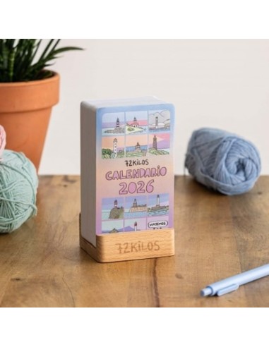 Calendario mesa de tarjetas 72 kilos