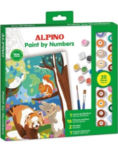 Set pinta por numeros forest