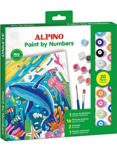 Set pintar por numeros ocean