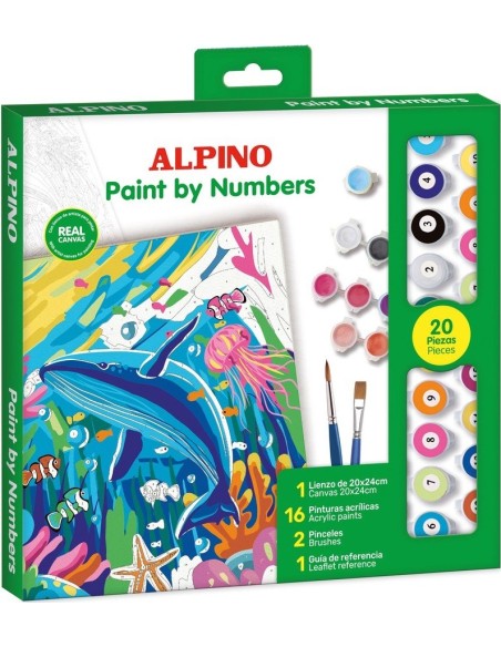 Set pintar por numeros ocean