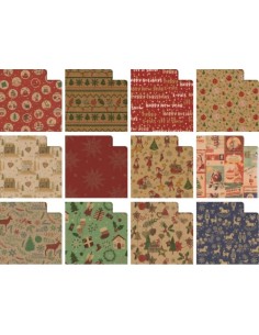 EXP 50 ROLLOS PAPEL REGALO KRAFF NAVIDAD 70X200CM