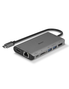43323 base para portátil y replicador de puertos Alámbrico USB 3.2 Gen 1 (3.1 Gen 1) Type-C Negro, Gris 2