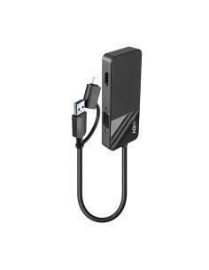 43354 base para portátil y replicador de puertos USB 3.2 Gen 1 (3.1 Gen 1) Type-A + Type-C Negro