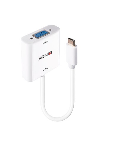 43355 adaptador de cable de vídeo USB Tipo C VGA (D-Sub) Blanco