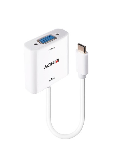 43355 adaptador de cable de vídeo USB Tipo C VGA (D-Sub) Blanco