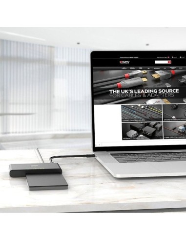 43359 base de conexión para disco duro USB 3.2 Gen 2 (3.1 Gen 2) Type-C Negro